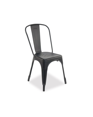 Silla Tolix Metálica Negra