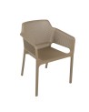 Silla Marion Pp Beige Apilable