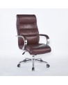 Silla Gerencial Big Boss, Eco-Cuero y Acero Cromado